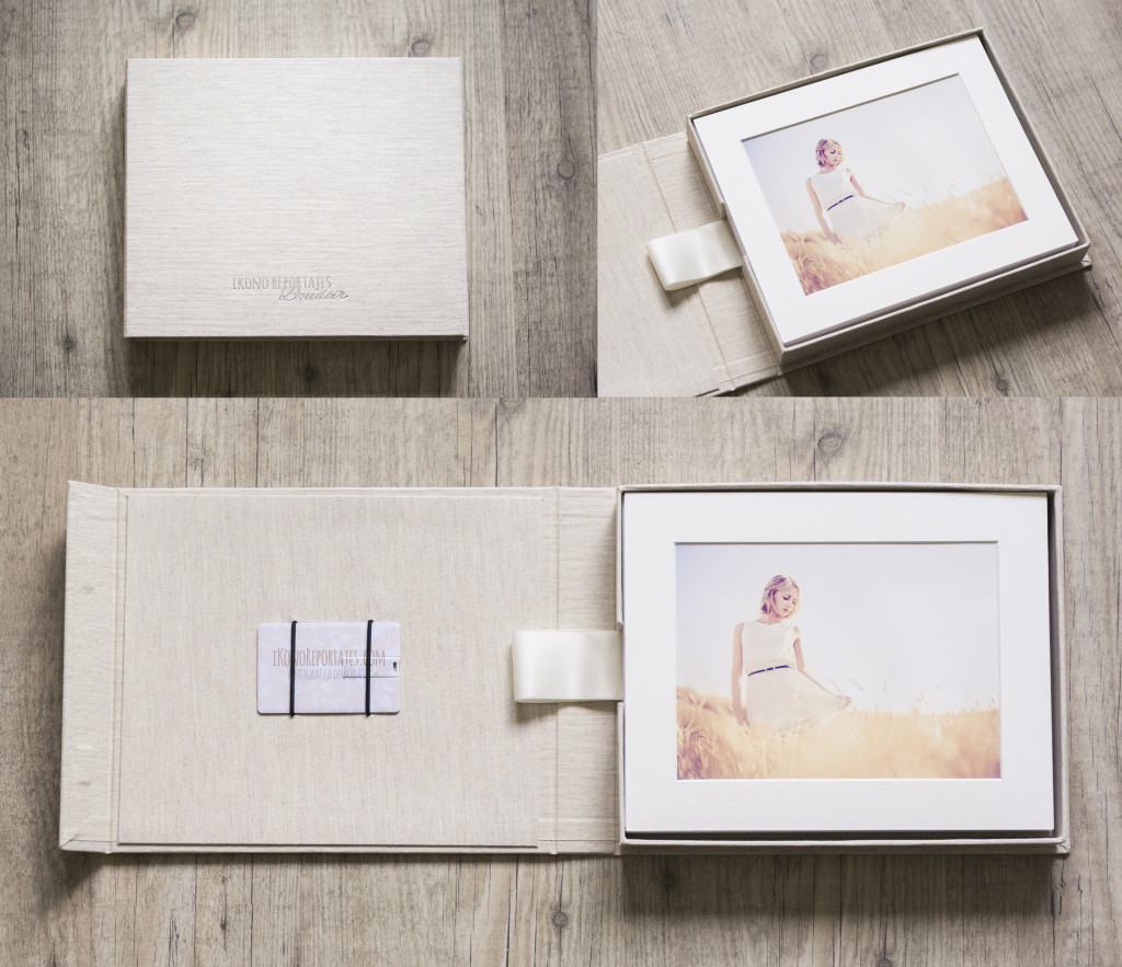 Álbumes y cajas para fotos - Fotografía de bodas y boudoir